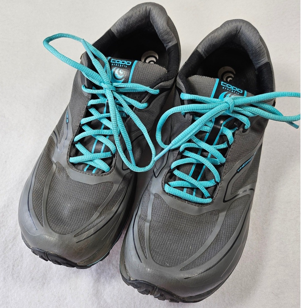 Topo Athletic Hydroventure 2 Womens 10.5 Trail Running Shoes Charcoal Sky eVent